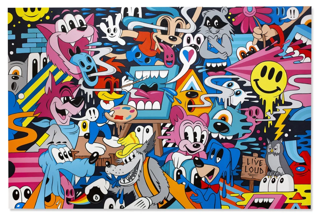 Greg Mike: Chaos Iconique, Nostalgie Réinventée en Couleurs Vives